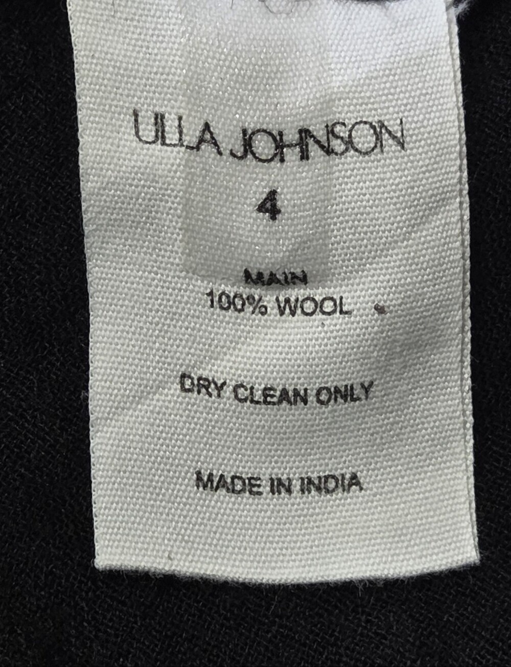 Ulla Johnson Gracelle Top Black Size 4 - Picture 9 of 10